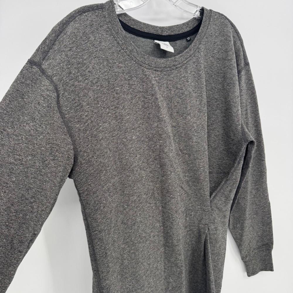 Cabi Charcoal Gray Long Sleeve Crew‎ Neck Career Sweatshirt Dress Size S - Picture 3 of 7